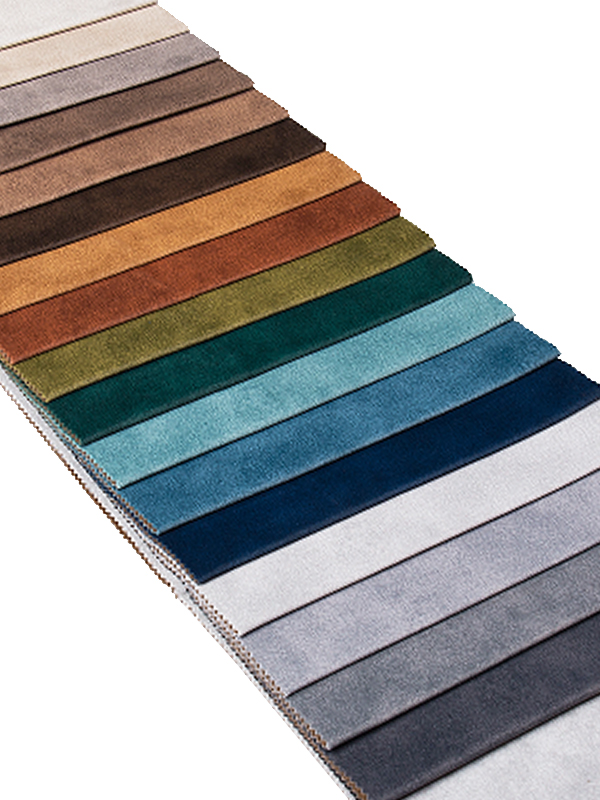 Tela sofá de terciopelo tejido de deformación de color sólido